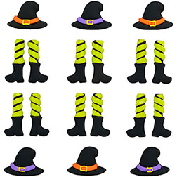 Witch Royal Icing Decorations