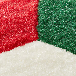 Christmas Sanding Sugar 3-Cell Sprinkle Mix