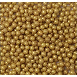 4mm Gold Sugar Pearls
