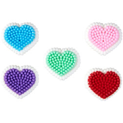 Medium Heart Icing Decorations