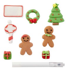 Gingerbread Family Icing Decorations