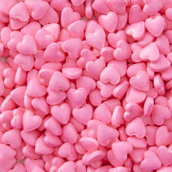 Pink Hearts Candy Sprinkle Pouch