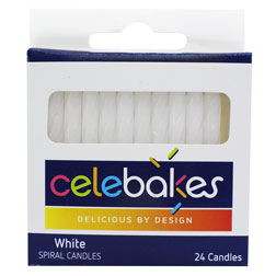 White Spiral Candles