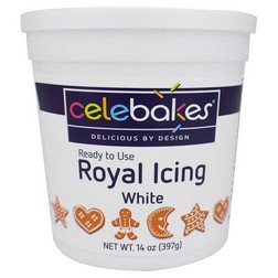 White Ready to Use Royal Icing for Flooding Cookies