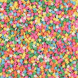 Multi Color Daisy Shapes Edible Confetti Sprinkles