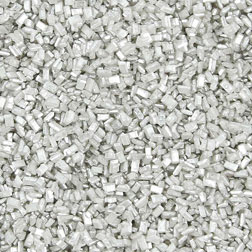 Shimmering Silver Coarse Sugar Crystals