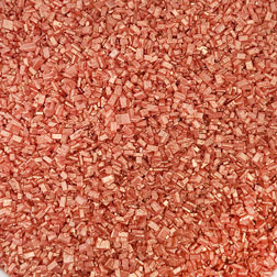 Shimmering Rose Gold Coarse Sugar Crystals