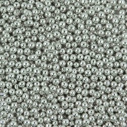 5mm Silver Metallic Dragees