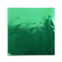 3 x 3" Foil Wrapper Green