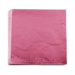 4 x 4" Foil Wrapper Pink