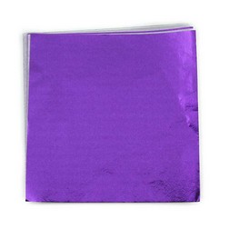 4 x 4" Foil Wrapper Purple