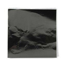 4 x 4" Foil Wrapper Black