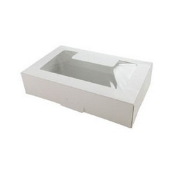 1 lb White Cookie Box with Window