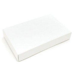 1/2 lb White Candy Box - 2pc