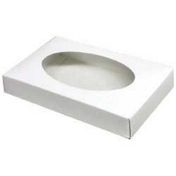 1/2 lb White Candy Box with Large Window