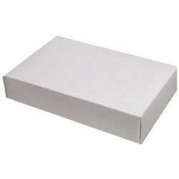 1 lb White Candy Box - 2pc