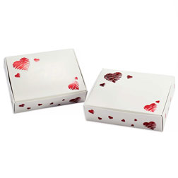 1/4 lb Heart Print Candy Box