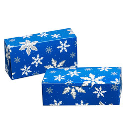 1/2 lb Blue Snowflake Candy Box