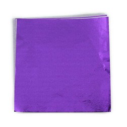 3 x 3" Foil Wrapper Purple