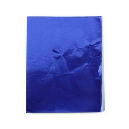 3 x 4" Foil Wrapper Dark Blue