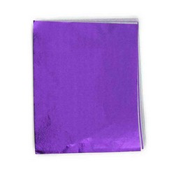 3 x 4" Foil Wrapper Purple