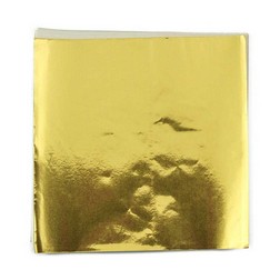 4 x 4" Foil Wrapper Gold