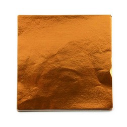 4 x 4" Foil Wrapper Copper/Orange