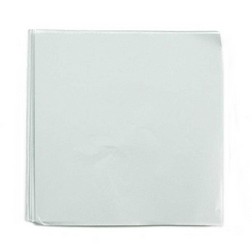 4 x 4" Foil Wrapper White