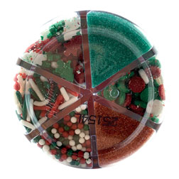 Red and Green Christmas Sprinkle Cell