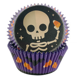 Sweet Skeleton Cupcake Liners