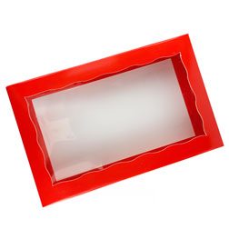 1 lb Red Candyes Box with Window