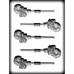 Hard Candy/Cookie Mold - Cane/Bow Sucker