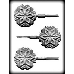 Snowflake Hard Candy Sucker Mold