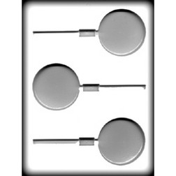 2 1/2" Round Cookie & Hard Candy Sucker Mold