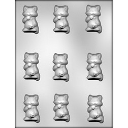 Gummy Bear Molds Candy Molds - Large Gummy Molds 1 Inch Bear Chocolate Molds