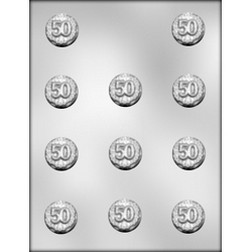 50th Anniversary Mint Chocolate Candy Mold