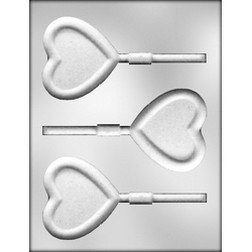 Heart with Border Sucker Chocolate Mold