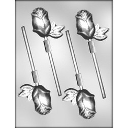 Long Stemmed Rose Sucker Chocolate Mold