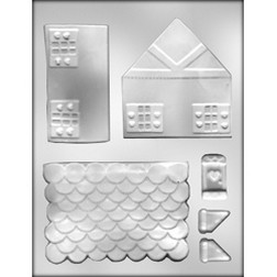 3D Gingerbread House Chocolate Mold