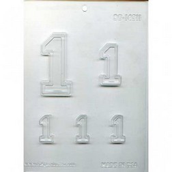 Collegiate Number 1 Chocolate Mold