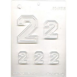 Collegiate Number 2 Chocolate Mold