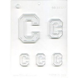 Collegiate Letter C Chocolate Candy Mold