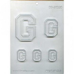 Collegiate Letter G Chocolate Mold