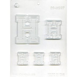 Collegiate Letter H Chocolate Mold