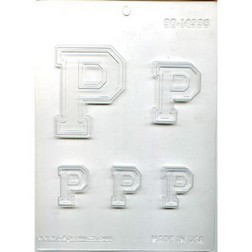 Collegiate Letter P Chocolate Mold