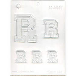 Collegiate Letter R Chocolate Mold