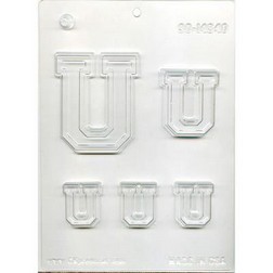 Collegiate Letter U Chocolate Mold