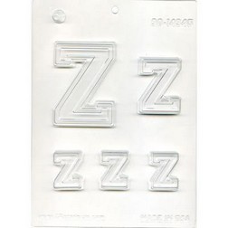 Collegiate Letter Z Chocolate Mold