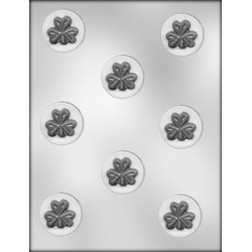 Shamrock on Circle Chocolate Mold