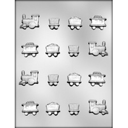Toy Train/Engine & Cars Chocolate Candy Mold